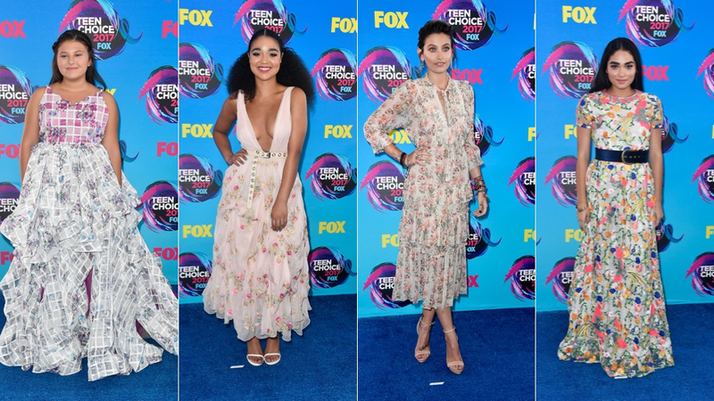 Illustration for article titled Nauseating Neons, Power Suits, and Frilly Florals Dominated the Teen Choice Awards